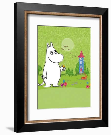 Moomintroll in Moomin Valley-Tove Jansson-Framed Art Print