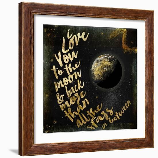 Moon and Back I-Color Bakery-Framed Giclee Print