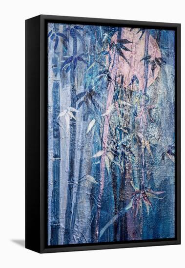 Moon and Bamboo-Margaret Coxall-Framed Premier Image Canvas