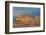 Moon and clouds at sunrise, Vermillion Cliffs, White Pocket wilderness, Bureau of Land Management, -Howie Garber-Framed Photographic Print
