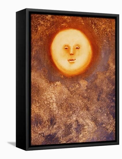 Moon and Clouds-Lou Wall-Framed Premier Image Canvas