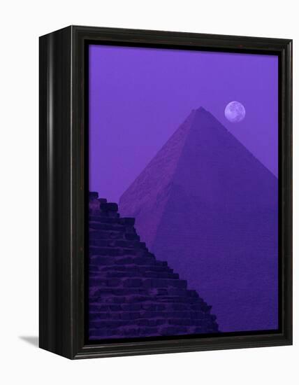 Moon and Pyramid of Khafre-Ron Watts-Framed Premier Image Canvas