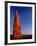 Moon and sandstone spire at Arches National Park-Scott T. Smith-Framed Photographic Print