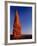 Moon and sandstone spire at Arches National Park-Scott T. Smith-Framed Photographic Print