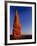 Moon and sandstone spire at Arches National Park-Scott T. Smith-Framed Photographic Print