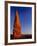 Moon and sandstone spire at Arches National Park-Scott T. Smith-Framed Photographic Print