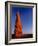 Moon and sandstone spire at Arches National Park-Scott T. Smith-Framed Photographic Print