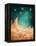 Moon And Stars-egal-Framed Stretched Canvas