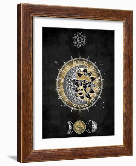 Moon and Sun II-Oliver Jeffries-Framed Art Print