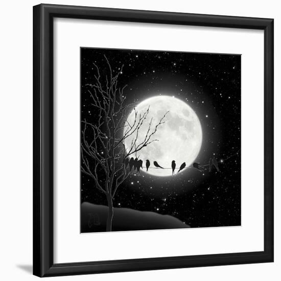 Moon Bath I-Tina Lavoie-Framed Giclee Print