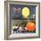 Moon Brand - California - Citrus Crate Label-Lantern Press-Framed Art Print