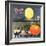 Moon Brand - California - Citrus Crate Label-Lantern Press-Framed Art Print