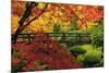 Moon Bridge in Autumn, Portland Japanese Garden, Portland, Oregon, USA-Michel Hersen-Mounted Photographic Print