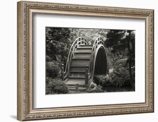 Moon Bridge in Tea Garden-Christian Peacock-Framed Art Print