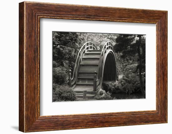 Moon Bridge in Tea Garden-Christian Peacock-Framed Art Print