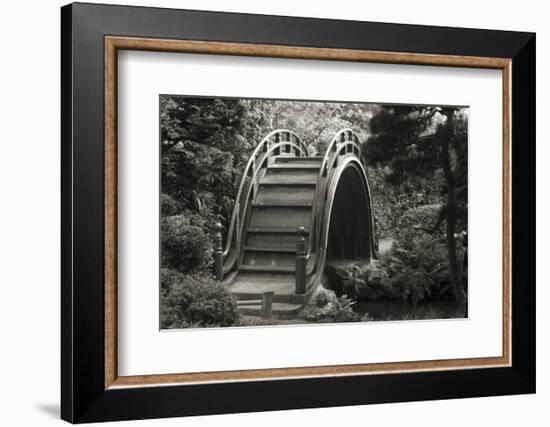 Moon Bridge in Tea Garden-Christian Peacock-Framed Art Print