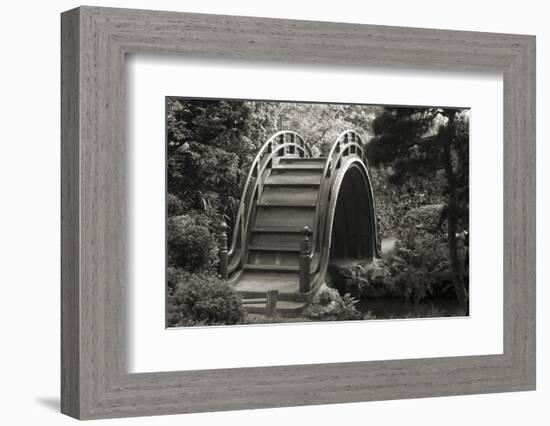 Moon Bridge in Tea Garden-Christian Peacock-Framed Art Print