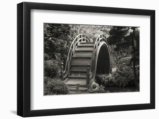 Moon Bridge in Tea Garden-Christian Peacock-Framed Art Print