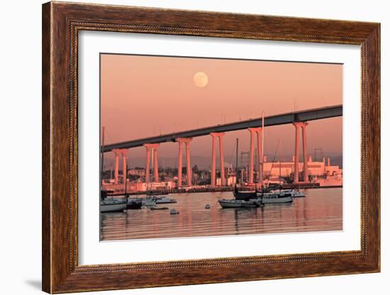 Moon & Bridge-Lee Peterson-Framed Photo