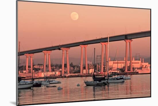 Moon & Bridge-Lee Peterson-Mounted Photo