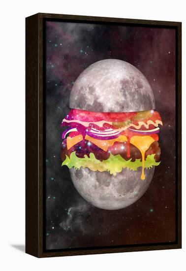 Moon Burger-null-Framed Stretched Canvas