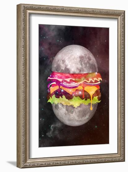 Moon Burger-null-Framed Art Print