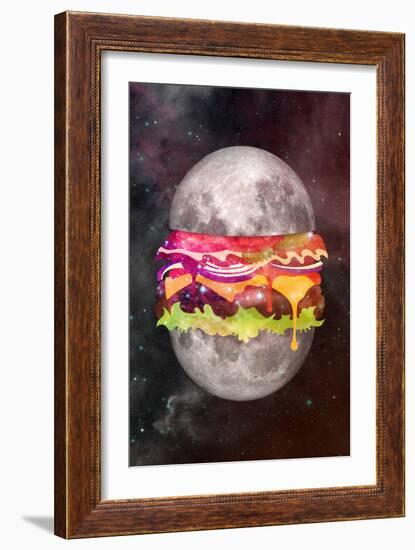 Moon Burger-null-Framed Art Print