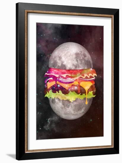 Moon Burger-null-Framed Art Print