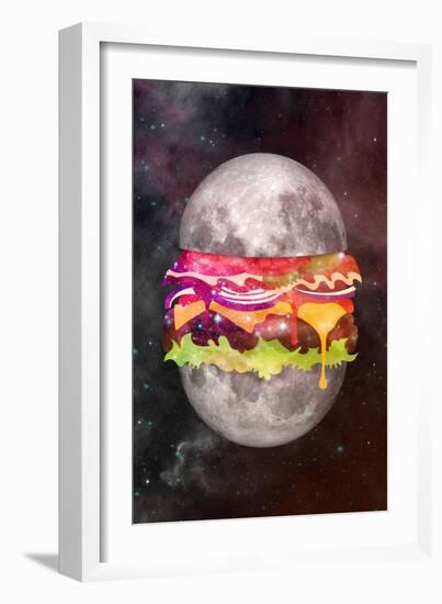 Moon Burger-null-Framed Art Print