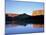 Moon & Cliffs at Sunrise Above Green River, Mineral Bottom, Colorado Plateau, Utah, USA-Scott T. Smith-Mounted Photographic Print