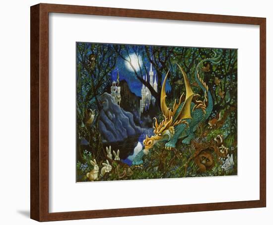 Moon Dragon-Bill Bell-Framed Giclee Print