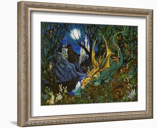 Moon Dragon-Bill Bell-Framed Giclee Print