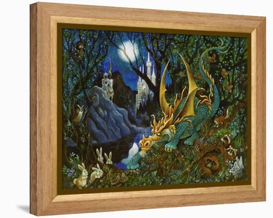 Moon Dragon-Bill Bell-Framed Premier Image Canvas