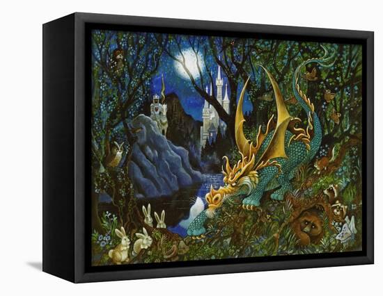 Moon Dragon-Bill Bell-Framed Premier Image Canvas