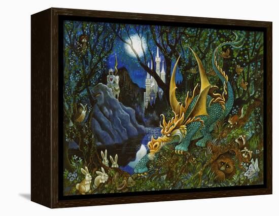 Moon Dragon-Bill Bell-Framed Premier Image Canvas