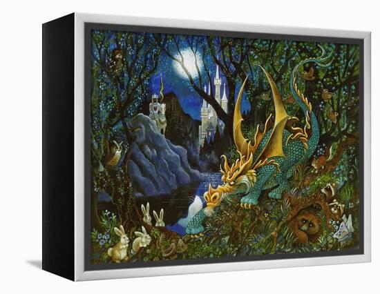 Moon Dragon-Bill Bell-Framed Premier Image Canvas