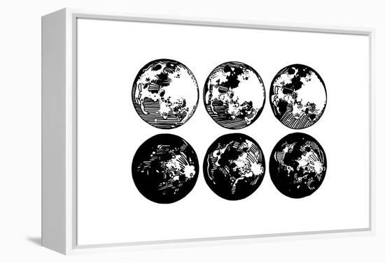 Moon Drawings-null-Framed Stretched Canvas