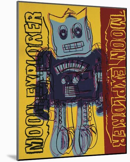 Moon Explorer Robot, 1983 (blue & yellow)-Andy Warhol-Mounted Art Print