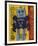 Moon Explorer Robot, 1983 (blue & yellow)-Andy Warhol-Framed Art Print