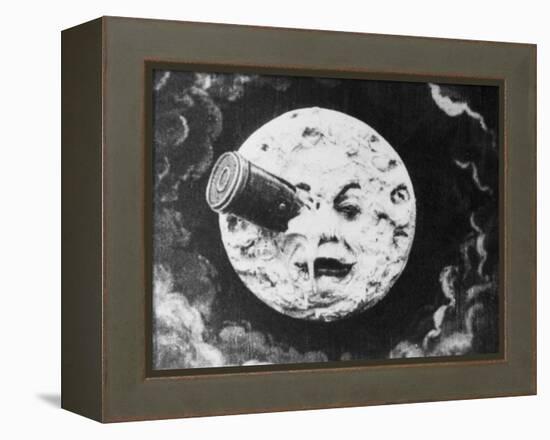 Moon Face from a Trip to the Moon-null-Framed Premier Image Canvas