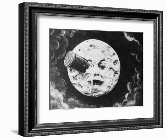 Moon Face from a Trip to the Moon-null-Framed Giclee Print