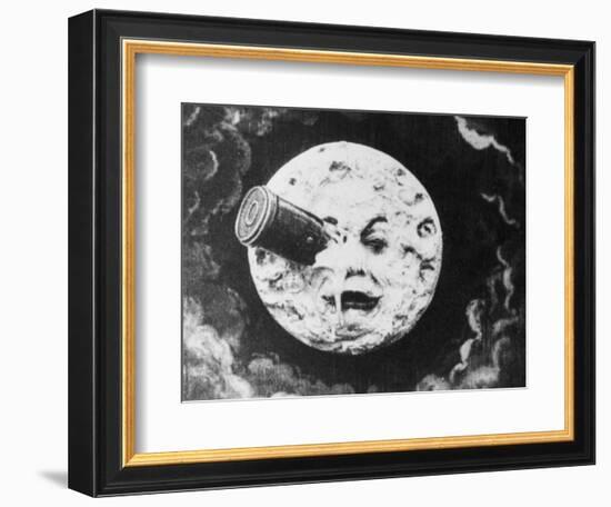 Moon Face from a Trip to the Moon-null-Framed Giclee Print