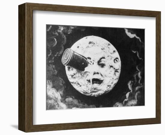 Moon Face from a Trip to the Moon-null-Framed Premium Giclee Print