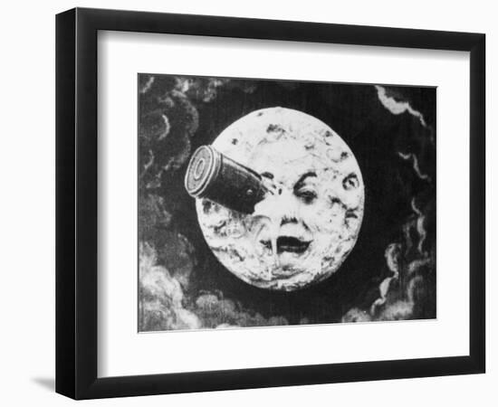 Moon Face from a Trip to the Moon-null-Framed Premium Giclee Print