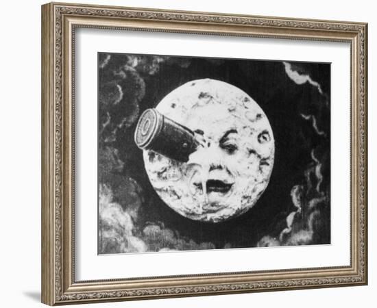 Moon Face from a Trip to the Moon-null-Framed Giclee Print