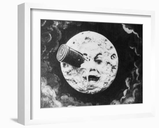 Moon Face from a Trip to the Moon-null-Framed Giclee Print