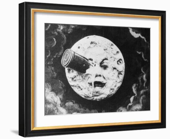 Moon Face from a Trip to the Moon-null-Framed Giclee Print