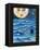 Moon Face Mermaid in The Sea-sylvia pimental-Framed Stretched Canvas