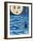 Moon Face Mermaid in The Sea-sylvia pimental-Framed Art Print