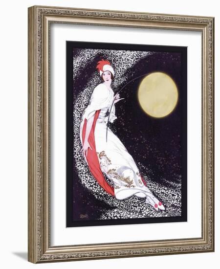 Moon Fairy Canvas 2a-Vintage Lavoie-Framed Giclee Print